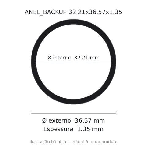 Anel Backup 32,21x36,57x1,35