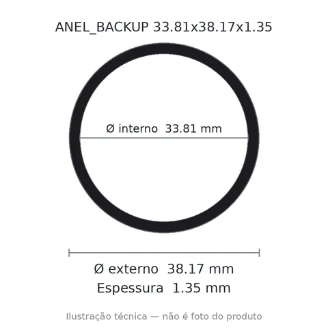 Anel Backup 33,81x38,17x1,35