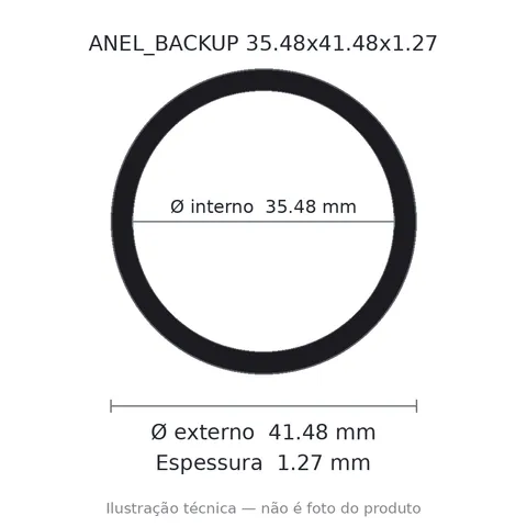 Anel Backup 35,48x41,48x1,27