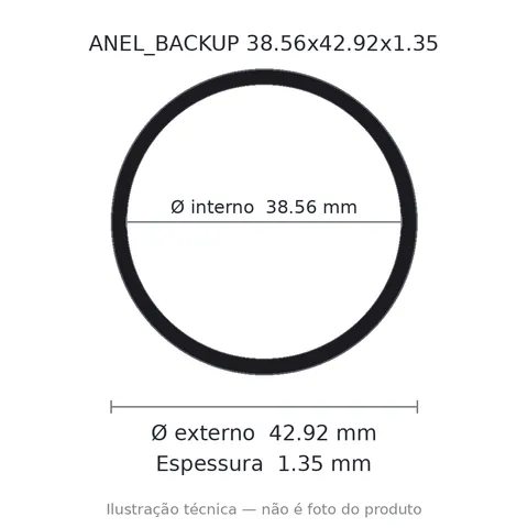 Anel Backup 38,56x42,92x1,35