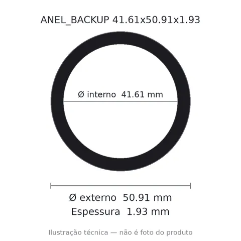 Anel Backup 41,61x50,91x1,93