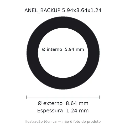 Anel Backup 5,94x8,64x1,24