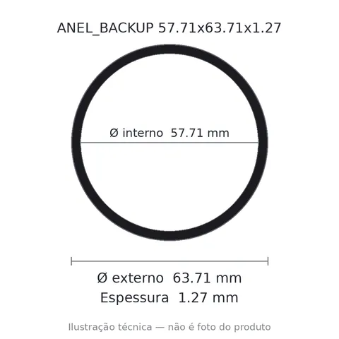 Anel Backup 57,71x63,71x1,27