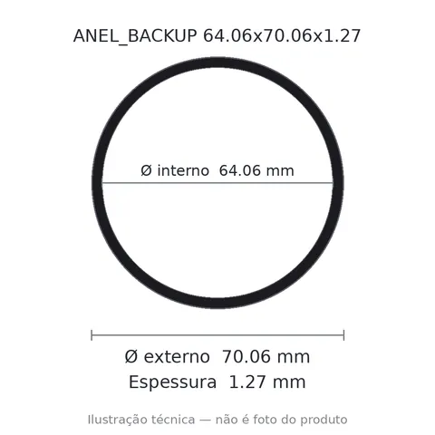 Anel Backup 64,06x70,06x1,27