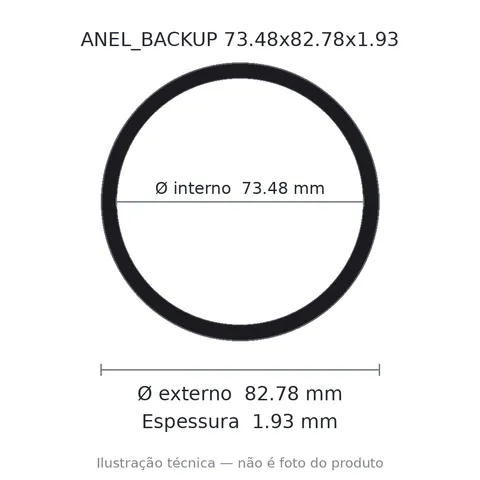 Anel Backup 73,48x82,78x1,93