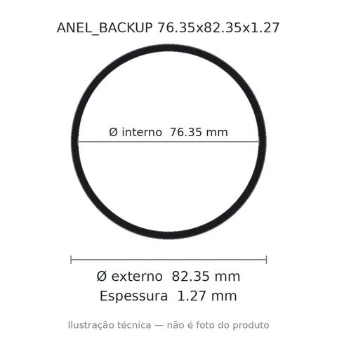 Anel Backup 76,35x82,35x1,27