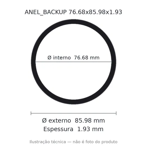 Anel Backup 76,68x85,98x1,93
