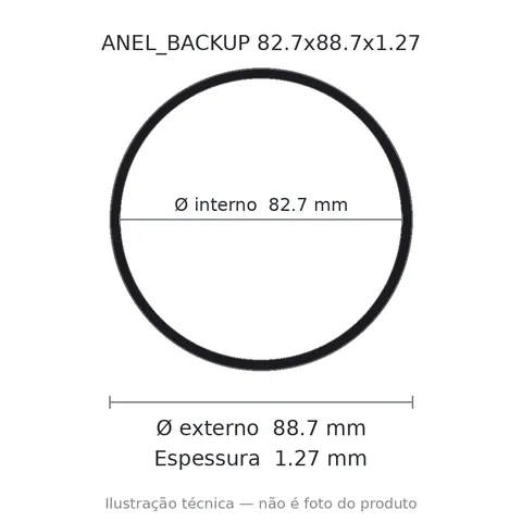 Anel Backup 82,7x88,7x1,27