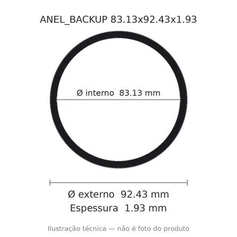 Anel Backup 83,13x92,43x1,93