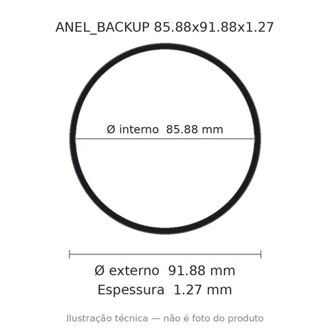 Anel Backup 85,88x91,88x1,27