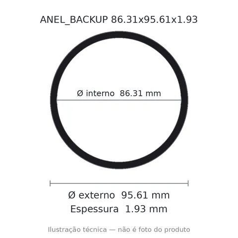 Anel Backup 86,31x95,61x1,93