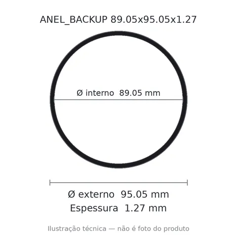 Anel Backup 89,05x95,05x1,27