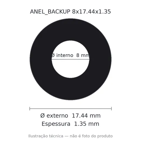 Anel Backup 13, 8x17,44x1,35