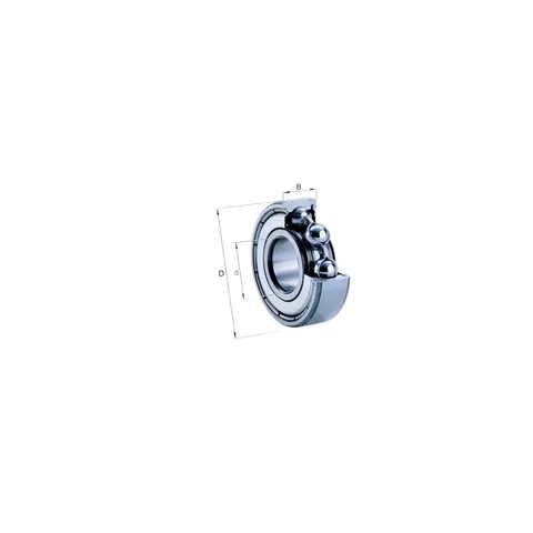 Rolamento Radial Esfera Fixo - 6201-ZZ