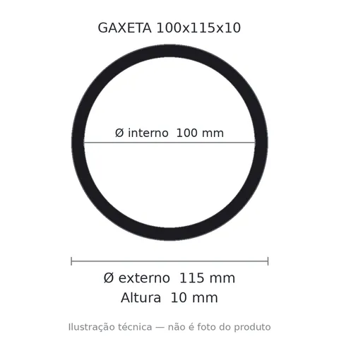Gaxeta - 100x115x10 AG-4 Polymax - 7813PM