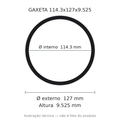 Gaxeta - 114,3x127x9,525 1151