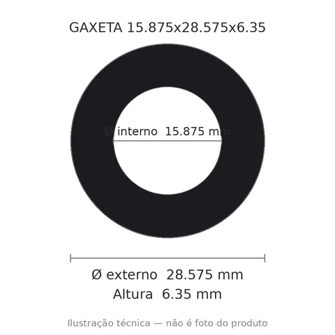 Gaxeta - 15,875x28,575x6,35 5135