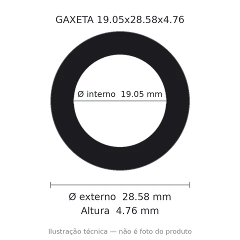 Gaxeta - 19,05x28,58x4,76 (3/4''X1 1/8''X3/16'')