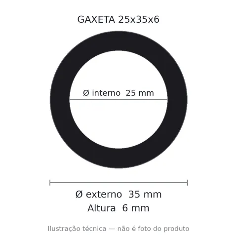 Gaxeta Milimétrica - 25x35x6 35 5120