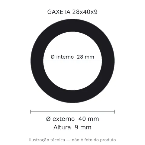 Gaxeta Milimétrica - 28x40x9 5754