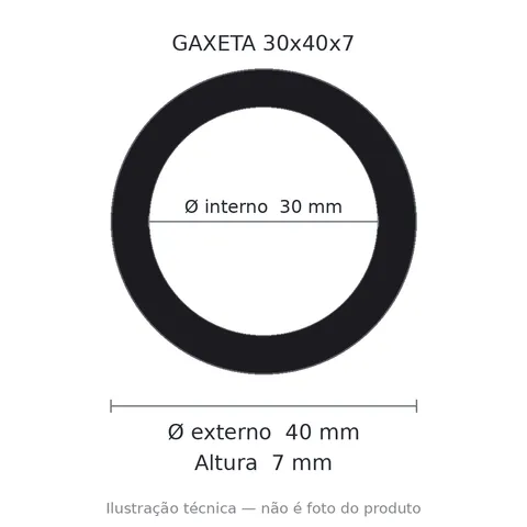 Gaxeta Milimétrica - 30x40x7 5335