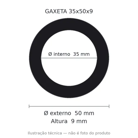 Gaxeta Milimétrica - 35x50x9 1589