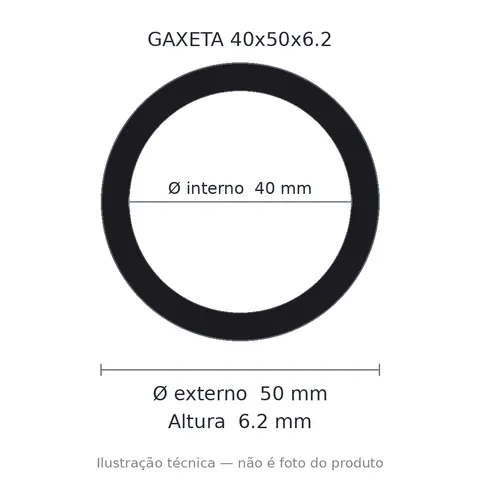 Gaxeta - 40x50x6,2 6952