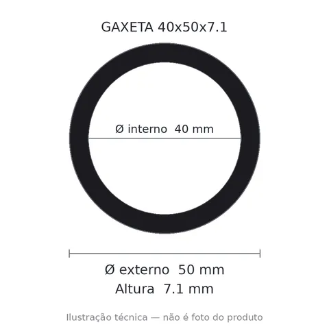 Gaxeta Milimétrica - 40x50x7,1 5416