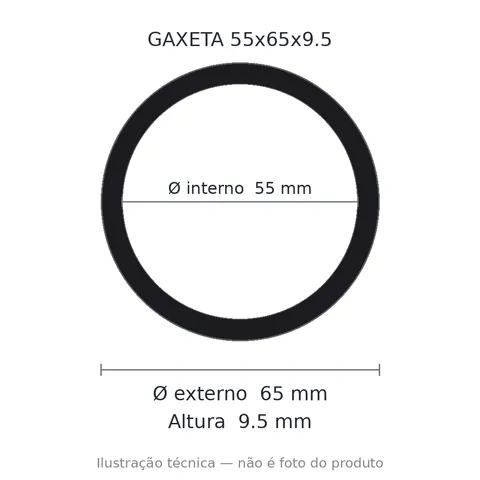 Gaxeta Milimétrica - 55x65x9,5 1610