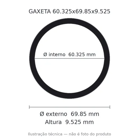 Gaxeta - 60,325x69,85x9,525 1961