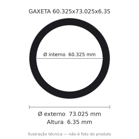 Gaxeta - 60,325x73,025x6,35 1564