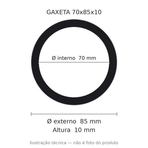 Gaxeta Milimétrica - 70x85x10 5 1608