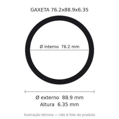 Gaxeta - 76,2x88,9x6,35 1567