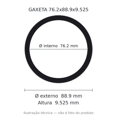 Gaxeta - 76,2x88,9x9,525 1057