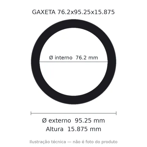Gaxeta - 76,2x95,25x15,875 1070