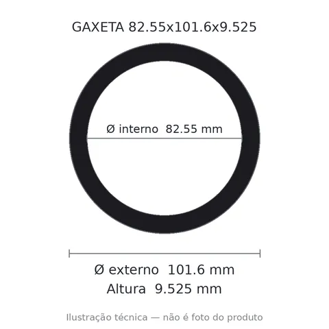 Gaxeta - 82,55x101,6x9,525 1077
