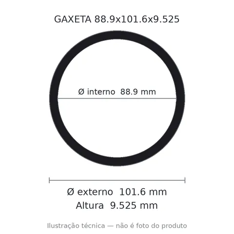 Gaxeta - 88,9x101,6x9,525 1569