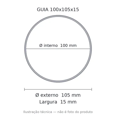 Guia Nylon 100x105x15