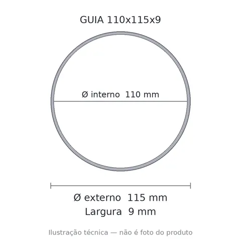 Guia Nylon 110x115x9 5