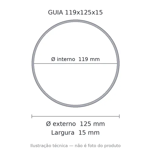 Guia Nylon 119x125x15