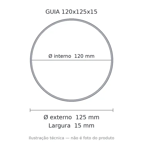 Guia Nylon 120x125x15