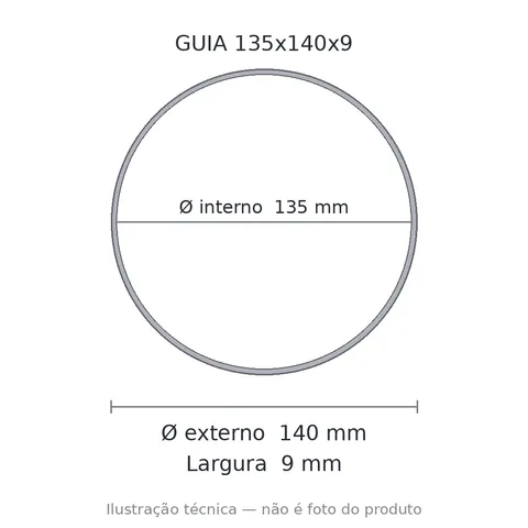 Guia Nylon 135x140x9 5
