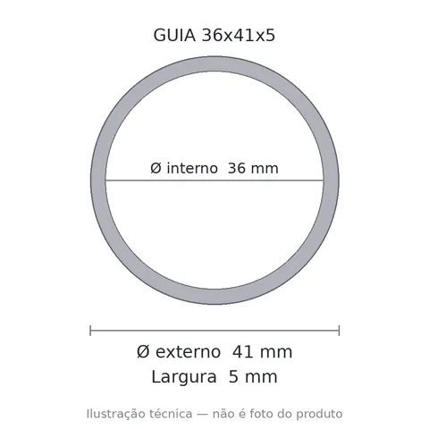 Guia Nylon 36x41x5 5