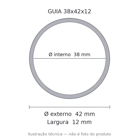 Guia Nylon 38x42x12 7