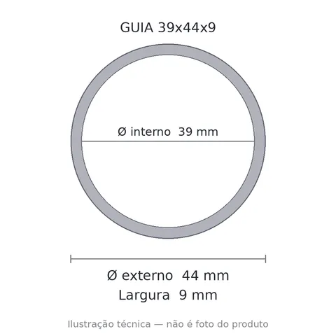 Guia Nylon 39x44x9 5