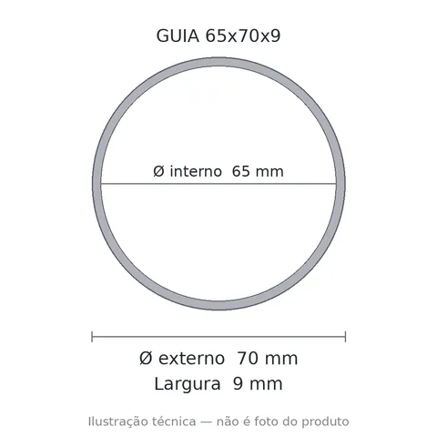 Guia Nylon 65x70x9 5