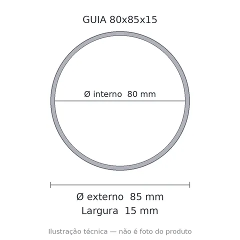Guia Nylon 80x85x15