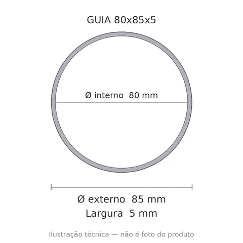 Guia Nylon 80x85x5 5