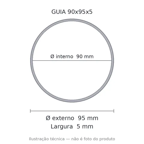 Guia Nylon 90x95x5 9