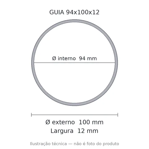 Guia Nylon 94x100x12 7